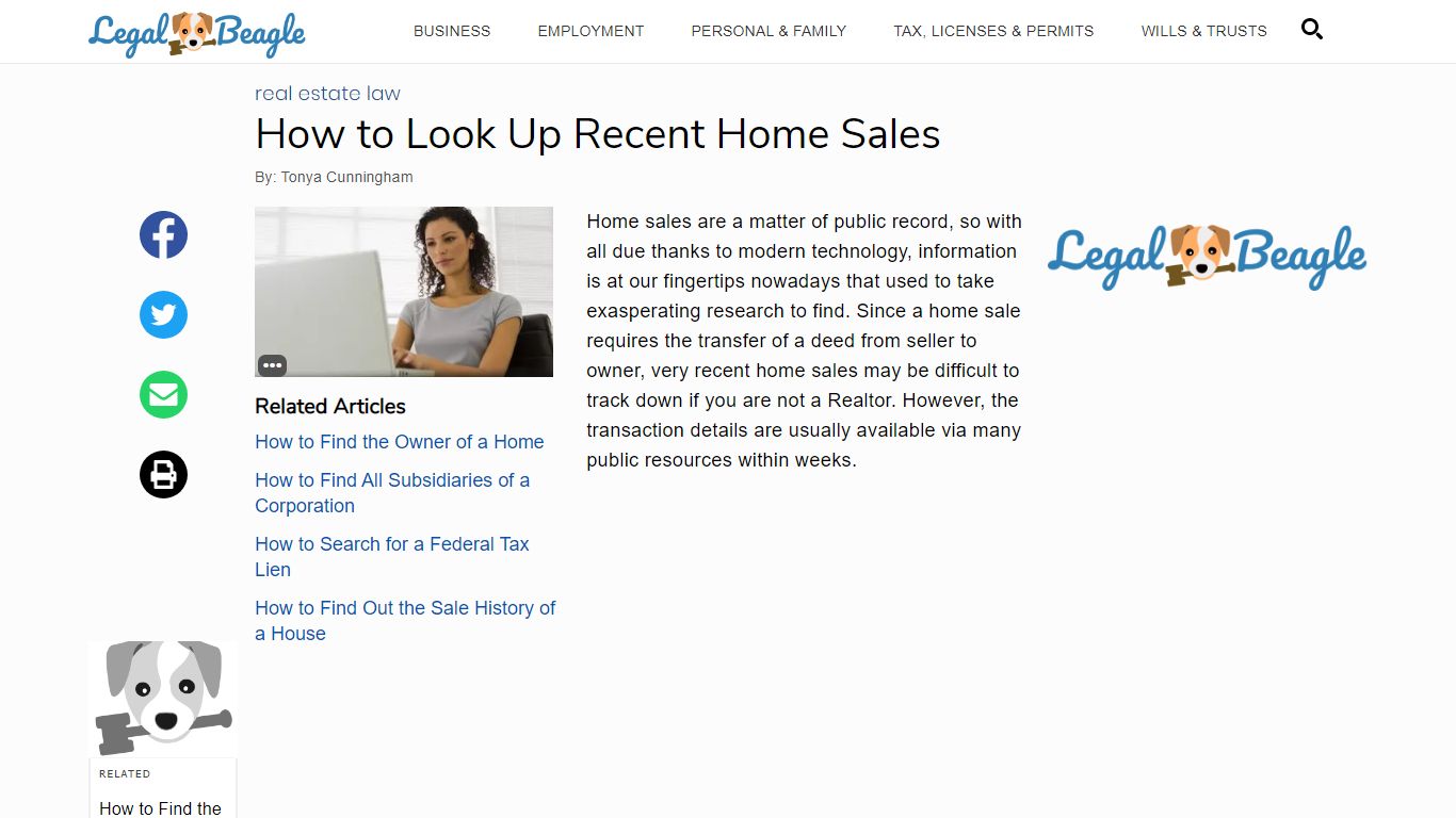 How to Look Up Recent Home Sales | Legal Beagle